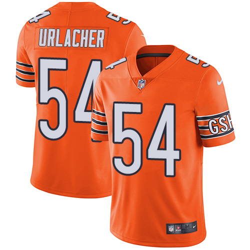 Nike Bears #54 Brian Urlacher Orange Men's Stitched NFL Limited Rush Jersey